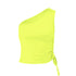 'Faer' One Shoulder Cropped Cami - Celes Fashion